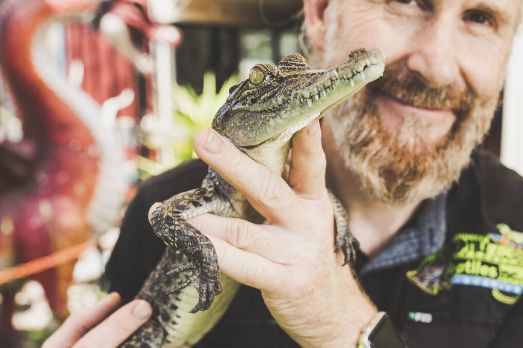 Peter Child had a collection of more than 300 reptiles at his home before he established the zoo. Photo: Jamila Toderas