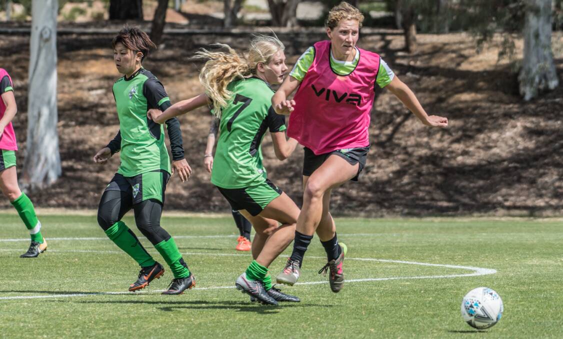 Canberra United recruit Natasha Prior is one of the new faces at the W-League club. Photo: Karleen Minney