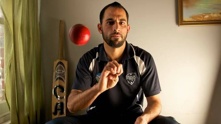 Pakistani asylum-seeker Fawad Ahmedwill play for the Prime Minister's XI in Canberra. Photo: Wayne Taylor