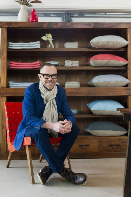 The initial capsule collection includes throw rugs, cushions and scarves. Photo: Jay Cronan