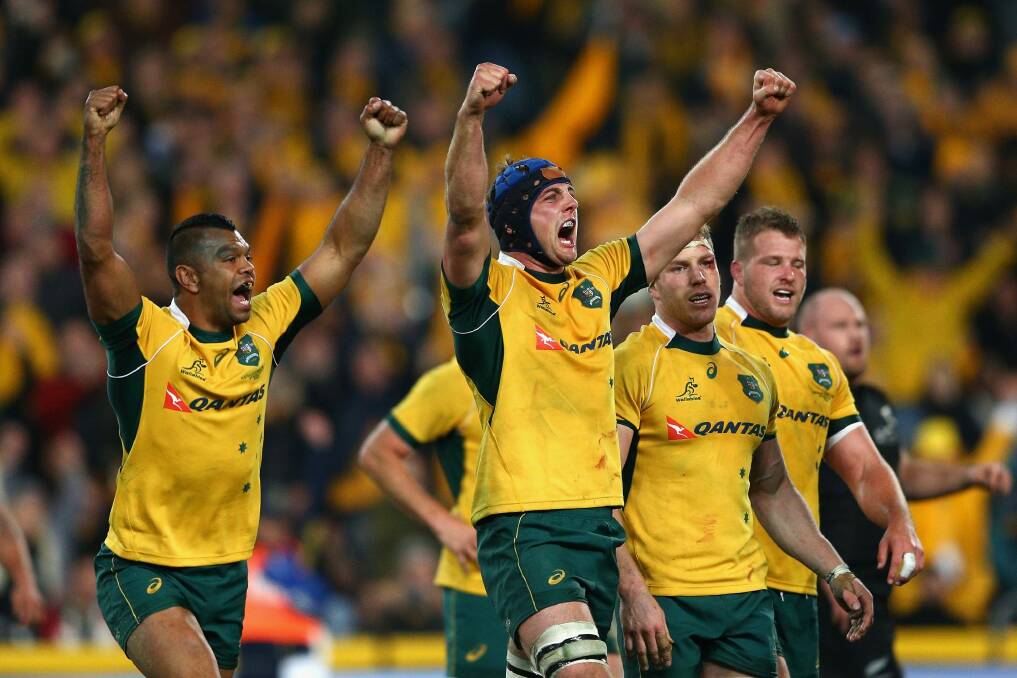 Second-rower Dean Mumm says the Wallabies' low-key preparation in the US was the perfect preparation for a World Cup storm. Photo: Cameron Spencer