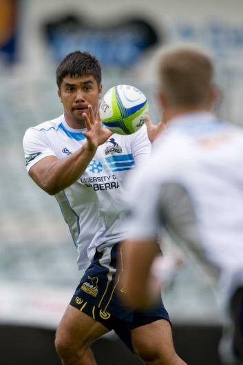 Jarrad Butler, pictured at Brumbies training on Friday, has drawn high praise from David Pocock. Photo: Jay Cronan