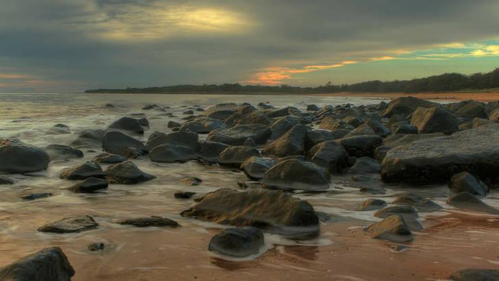 Some white powder washed up on Mon Repos, near Bundaberg. Photo: Tourism and Events Queensland
