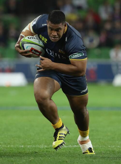 Scott Sio of the Brumbies runs with the ball. Photo: Getty Images