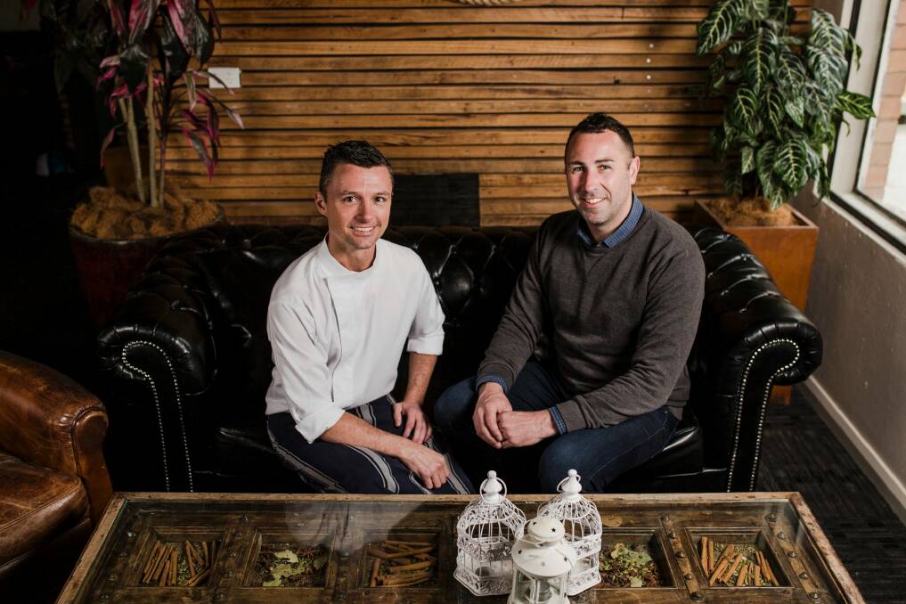 Executive chef James Privett and general manager David Quinn at The Duxton, which will re-open this month. Photo: Jamila Toderas