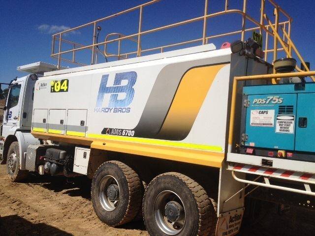 Police are looking for witnesses after trucks holding 10,000 litres of diesel were stolen from a construction site.