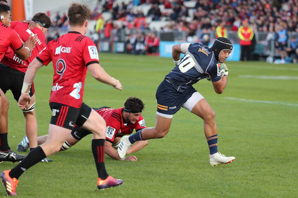Christian Lealiifano scored the first try for the Brumbies. Photo: Martin Hunter/www.photosport.nz