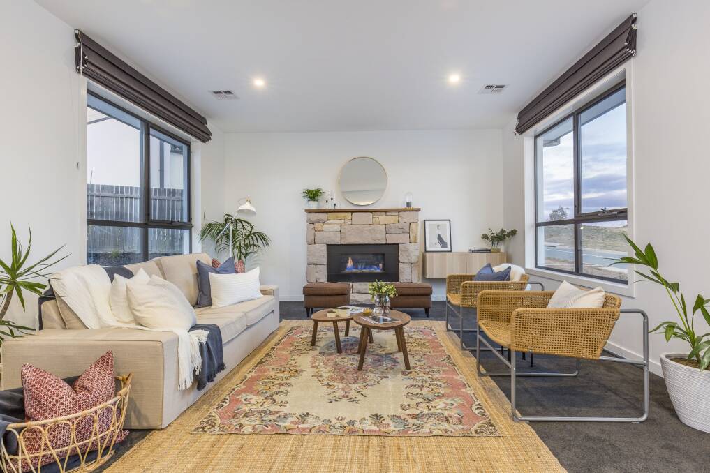The formal lounge area of 17 Clancy McKenna Crescent. Young families have show the most interest in the property according to agent Jason Roses. Photo: Supplied