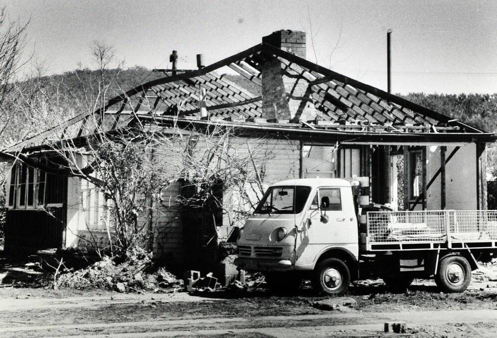 One of the affected homes in O'Connor in 1987, which had to be demolished.
