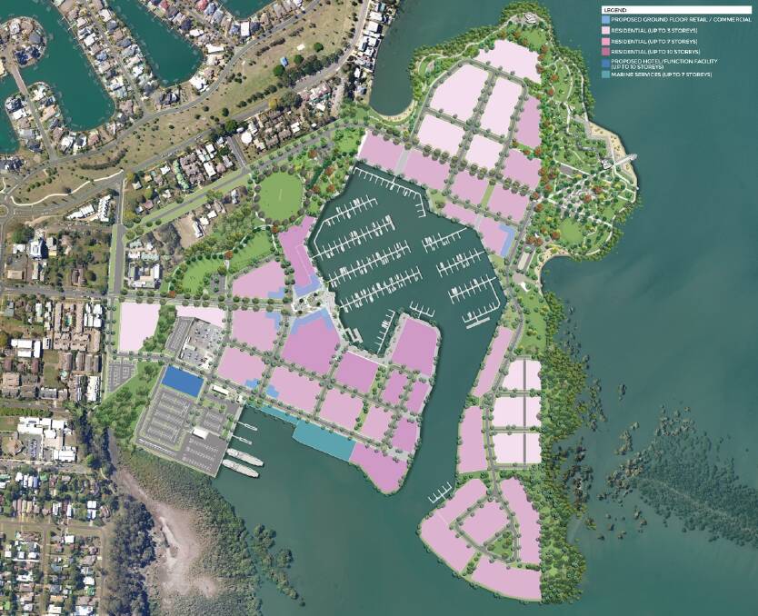 The previous Toondah Harbour plan. Photo: Supplied