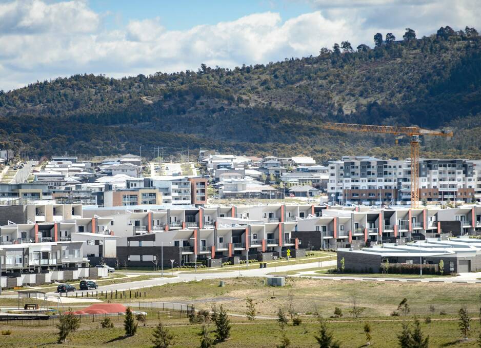 While development in outlying areas like Coombs (pictured) continues, more developers are targeting the inner north and south of Canberra. Photo: Sitthixay Ditthavong