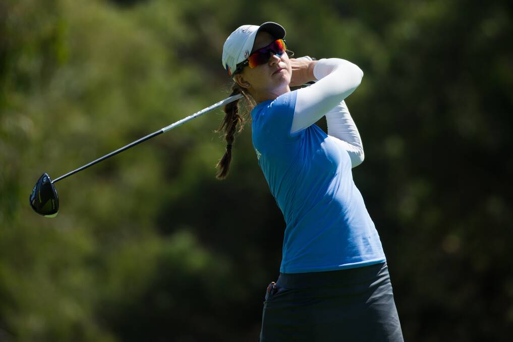 Katja Pogacar took the lead in the second round of the Canberra Classic at Royal Canberra. Photo: ALPG
