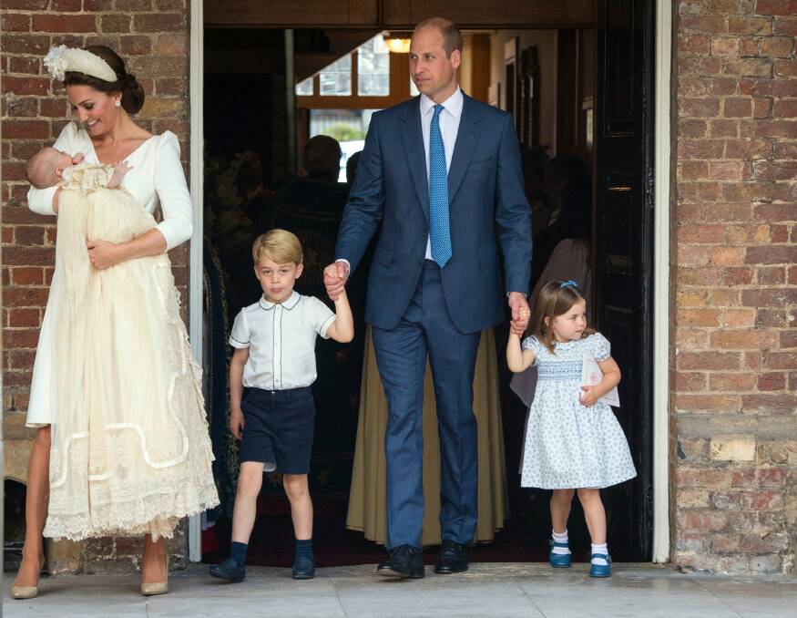 Britain's Prince William and Kate, Duchess of Cambridge are bucking the trend and having three children. Photo: Dominic Lipinski