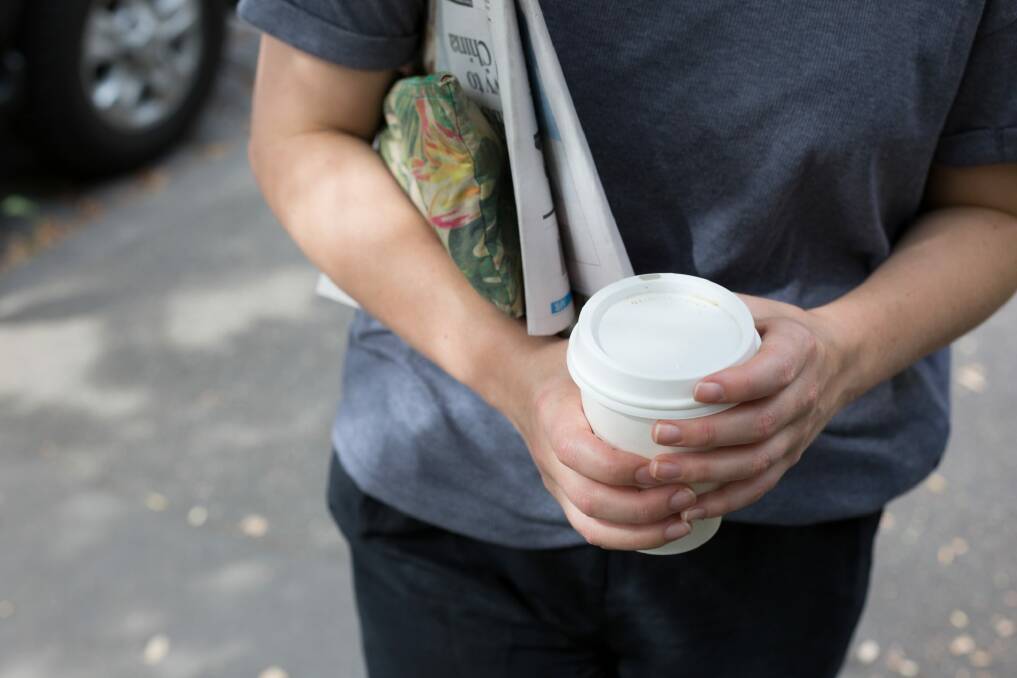 Using takeaway coffee cups is a bad habit. Photo: Dan Soderstrom
