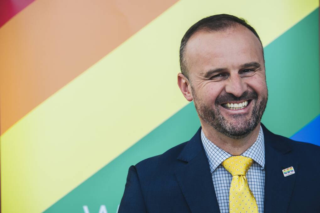 ACT Chief Minister Andrew Barr was one of the leading supporters of the Yes campaign in Canberra. Photo: Rohan Thomson