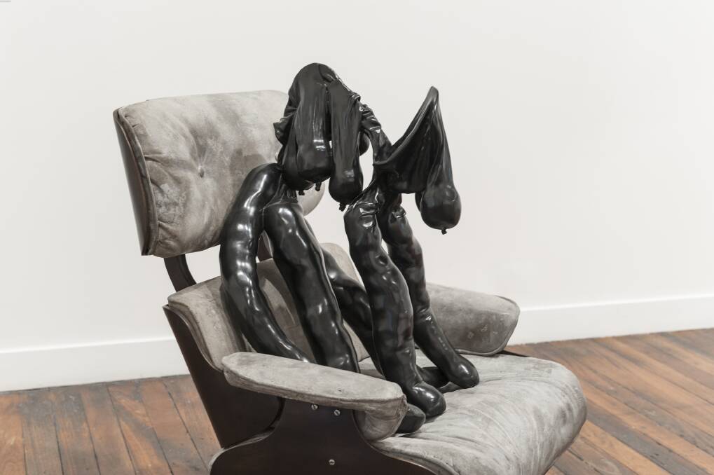 Sarah Lucas, 'Tit-Cat Eames Chair', 2015, bronze, concrete. Danny Goldberg Collection
© the artist, image courtesy the artist and Sadie Coles HQ, London. Photo: Peter Morgan