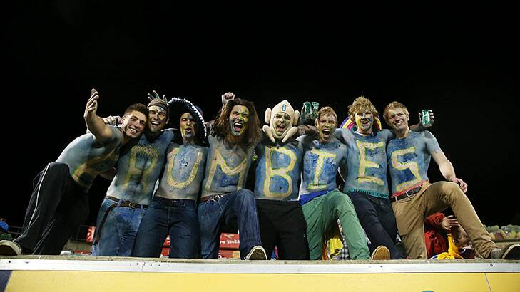 Brumbies fans at Canberra Stadium. Photo: Getty Images
