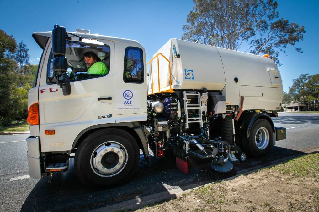 Roads ACT has collected almost 17,000 cubic metres of waste. Photo: Katherine Griffiths