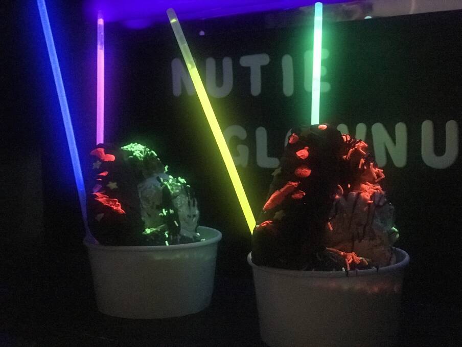 Glow-in-the-dark Milky Way Sundaes will be available at this year's Enlighten Festival. Photo: Supplied
