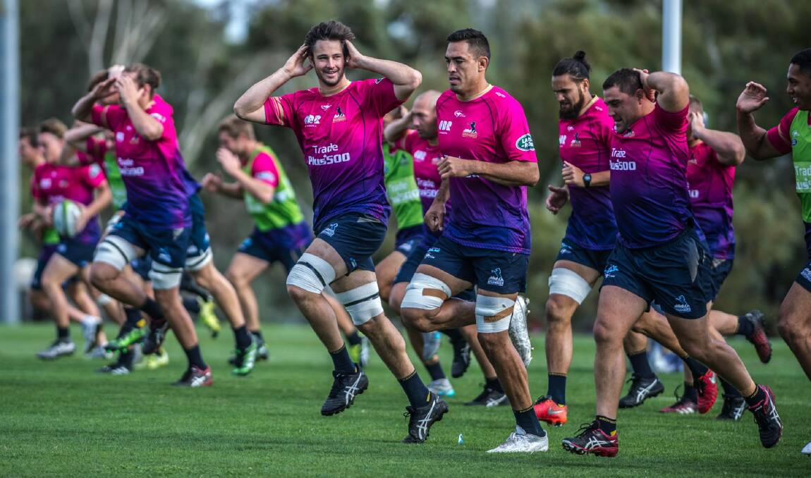 Hands up: The Brumbies are still waiting on an ARU decision about their future. Photo: Karleen Minney