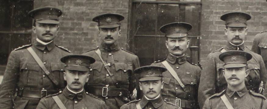Moustachioed soldiers of WW1 Photo: Supplied