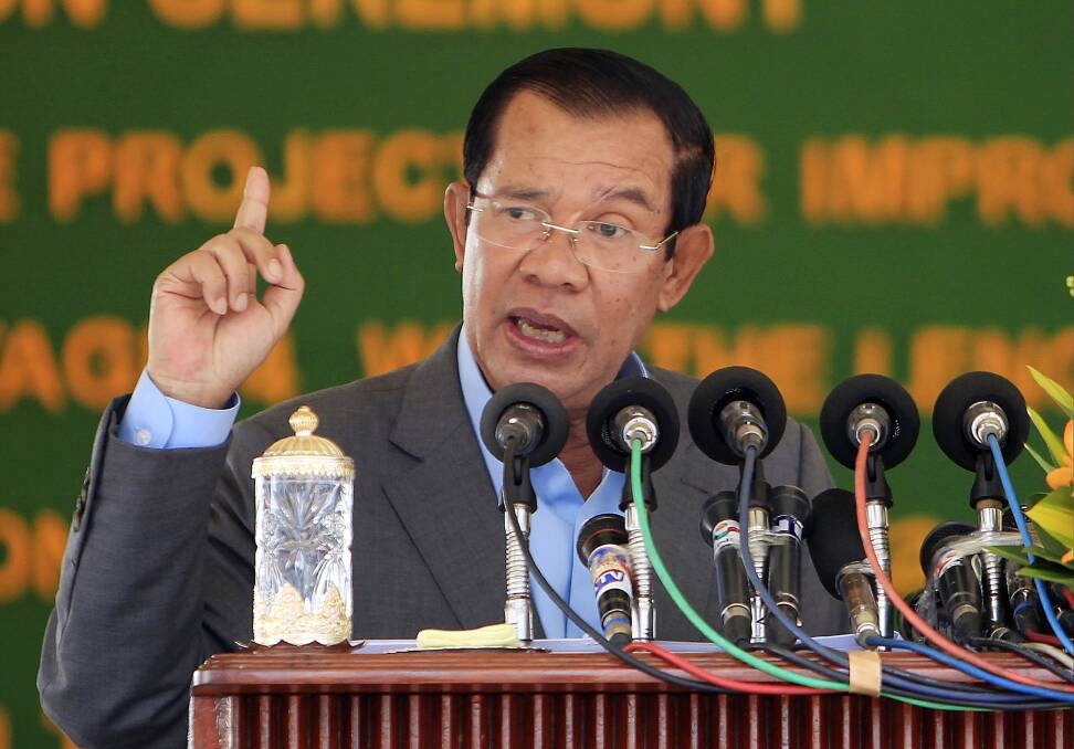 Cambodian Prime Minister Hun Sen. Photo: AP