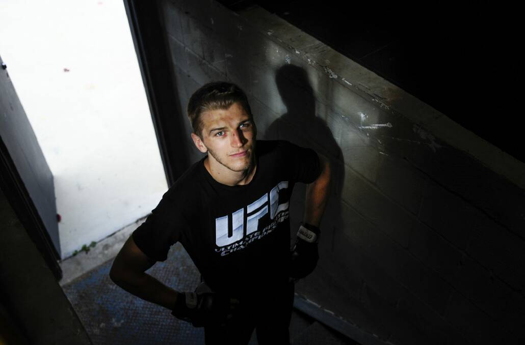 UFC fighter Daniel Hooker in Canberra. Photo: Melissa Adams