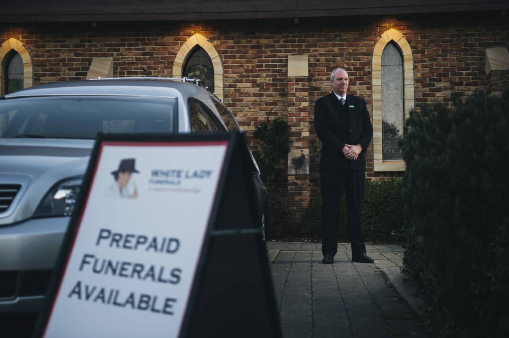 Funeral director Craig Morrison said pre-planned funerals were a relief for families at a difficult time.  Photo: Rohan Thomson