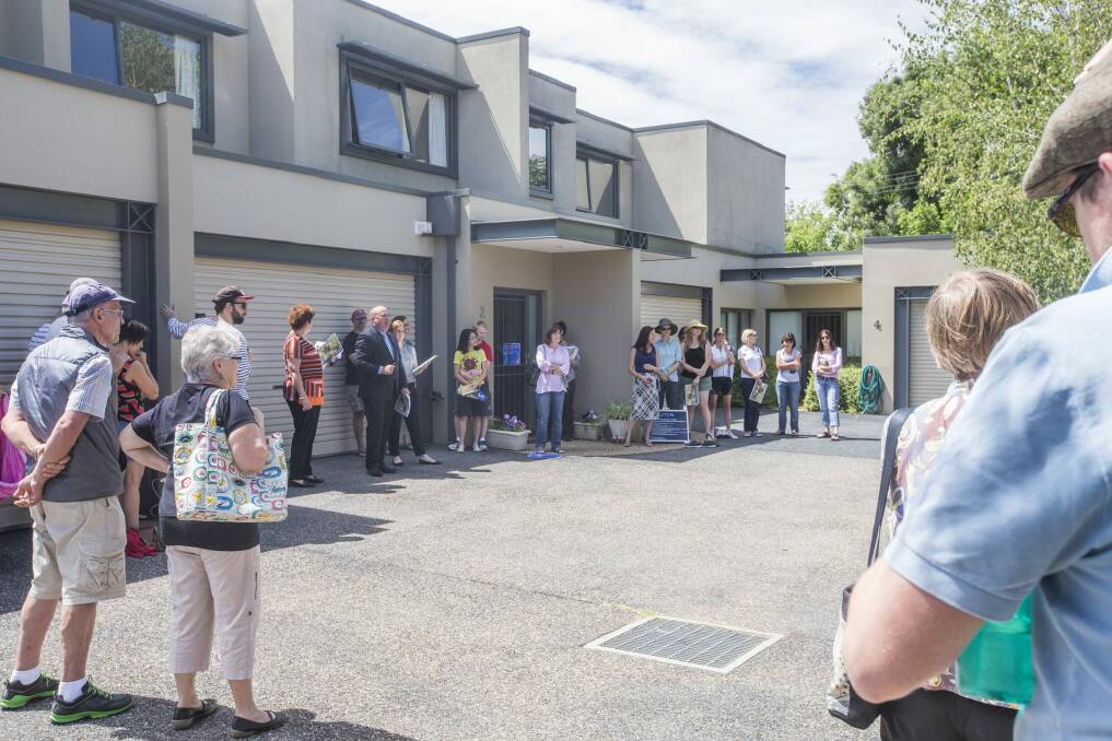 The property industry calls townhouses Canberra's "missing middle" and say last year's hikes to the lease variation charge will worsen the problem.  Photo: Matt Bedford