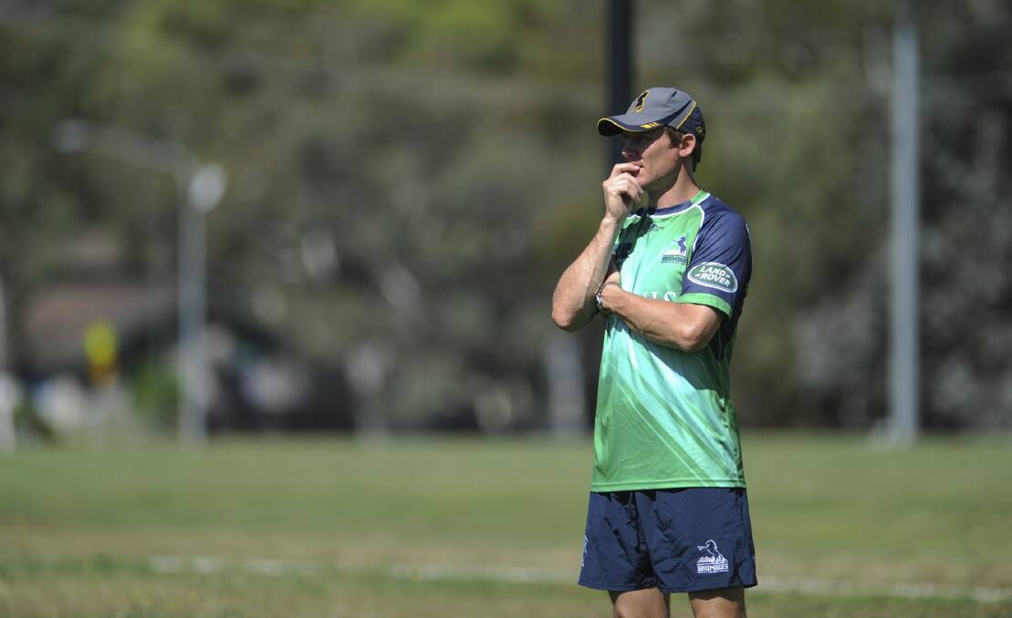 Brumbies coach Stephen Larkham has big plans for this year. Photo: Graham Tidy
