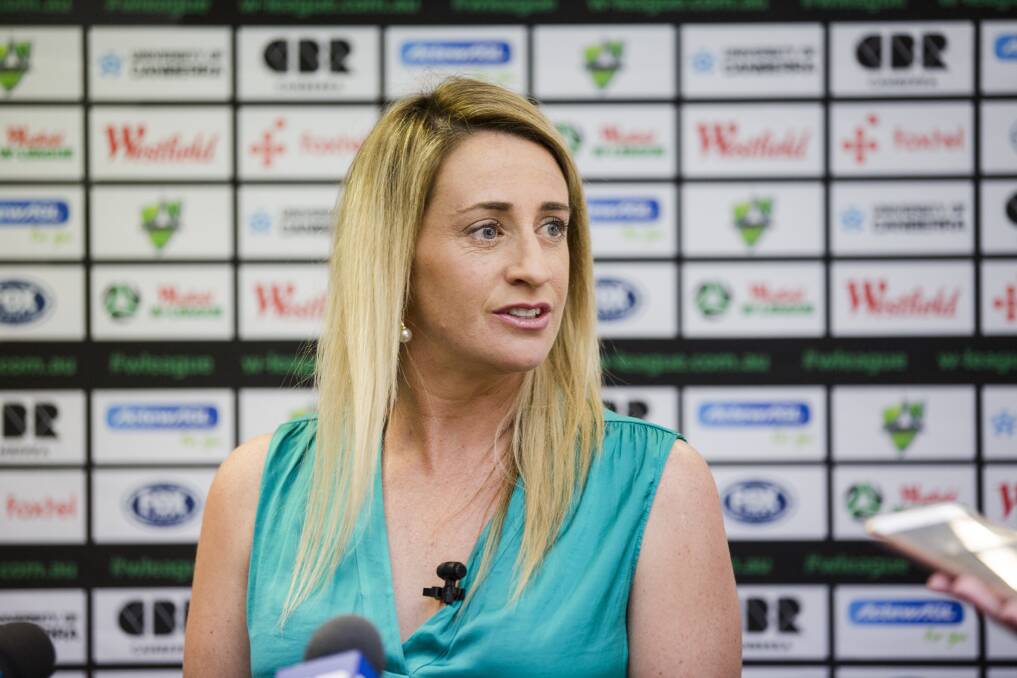 Canberra United coach Heather Garriock. Photo: Jamila Toderas