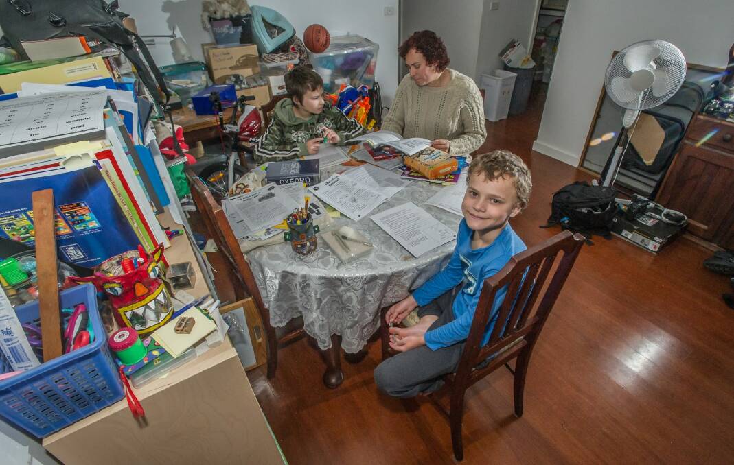 Lessons in the family home. Photo: Karleen Minney
