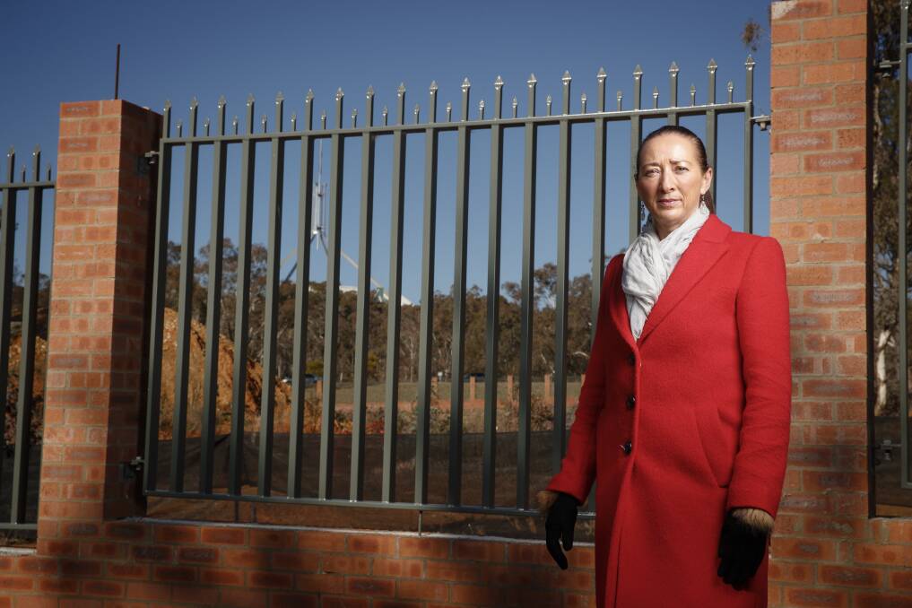 Member for Canberra Gai Brodtmann at the Yarralumla site the National Capital Authority has set aside for a new Russian embassy. Photo: Sitthixay Ditthavong