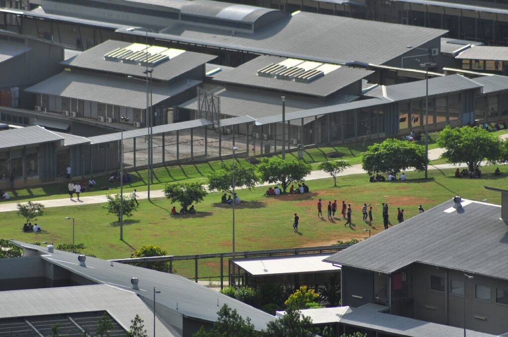 Asylum seekers and facilities at Christmas Island Detention Centre in 2013. Photo: Getty Images