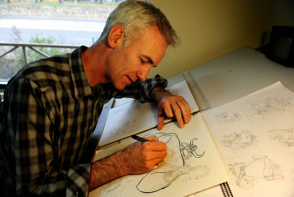 The Canberra Times editorial cartoonist David Pope has been nominated as cartoonist of the year. Photo: Melissa Adams