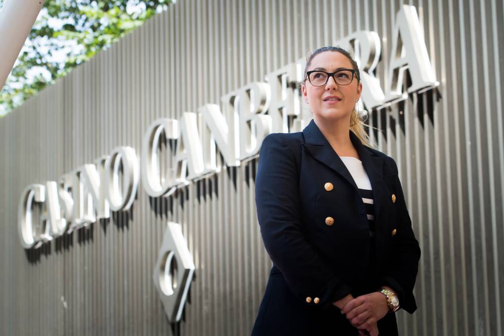 The government has asked Casino Canberra to look at a smaller redevelopment, after a stalemate over their grand  plans. Casino Canberra chief executive, Jessica Mellor Photo: Elesa Kurtz