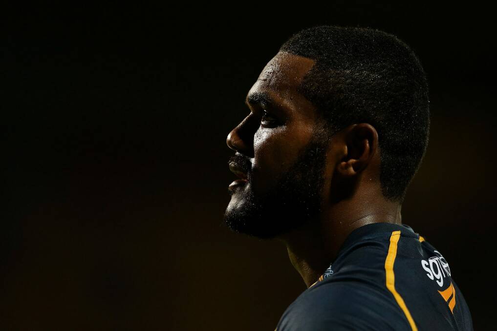 Henry Speight shows his disappointment after the Brumbies' loss. Photo: Getty Images