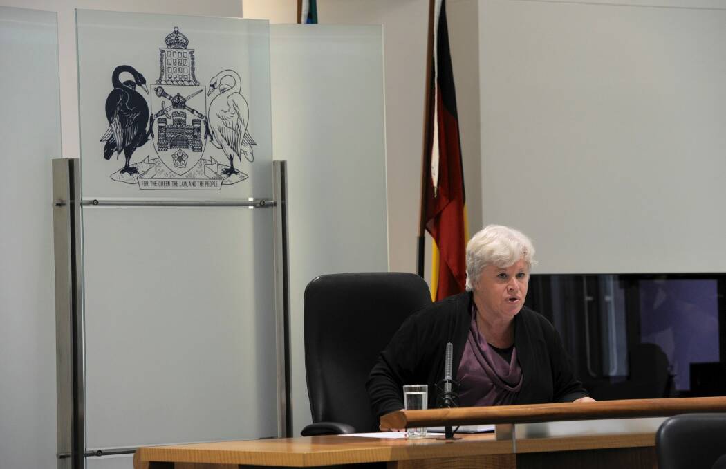 ACT Speaker Vicky Dunne, who has refused to appoint Joy Burch as an assistant. Photo: Graham Tidy