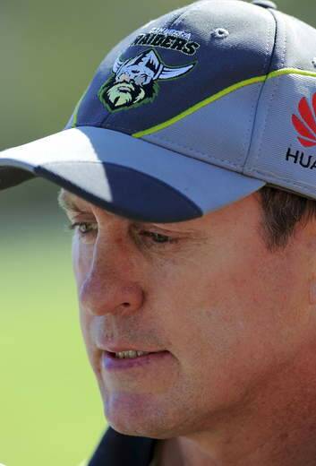Canberra Raiders head coach, David Furner. Photo: Graham Tidy