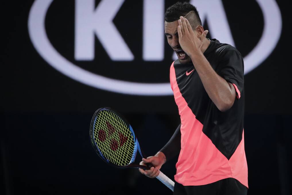 Nick Kyrgios has a battle ahead of him to find form for the French Open. Photo: Alex Ellinghausen
