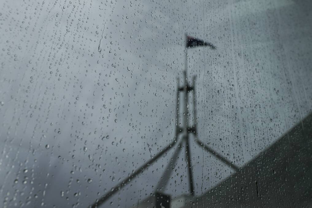 Up to 25 millimeters of rain is expected to fall in Canberra on Wednesday.  Photo: Alex Ellinghausen