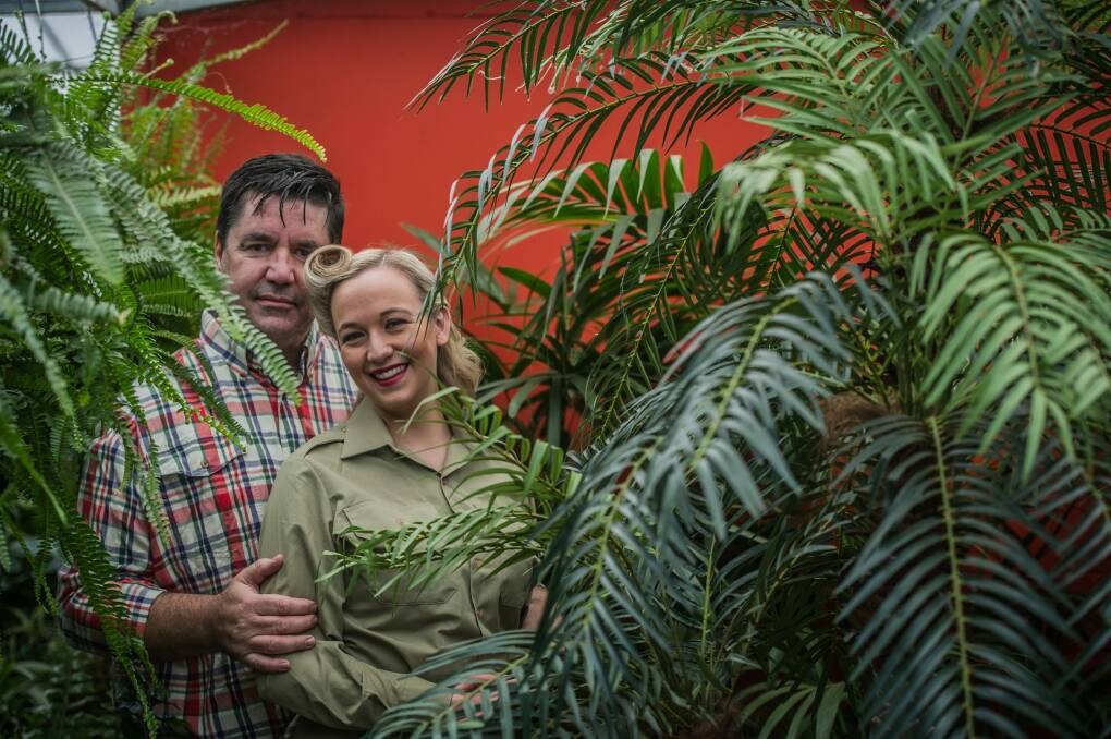 Michael Moore (Emile) and Ellen Scott (Nellie) in Queanbeyan Players' South Pacific. Photo: Karleen Minney