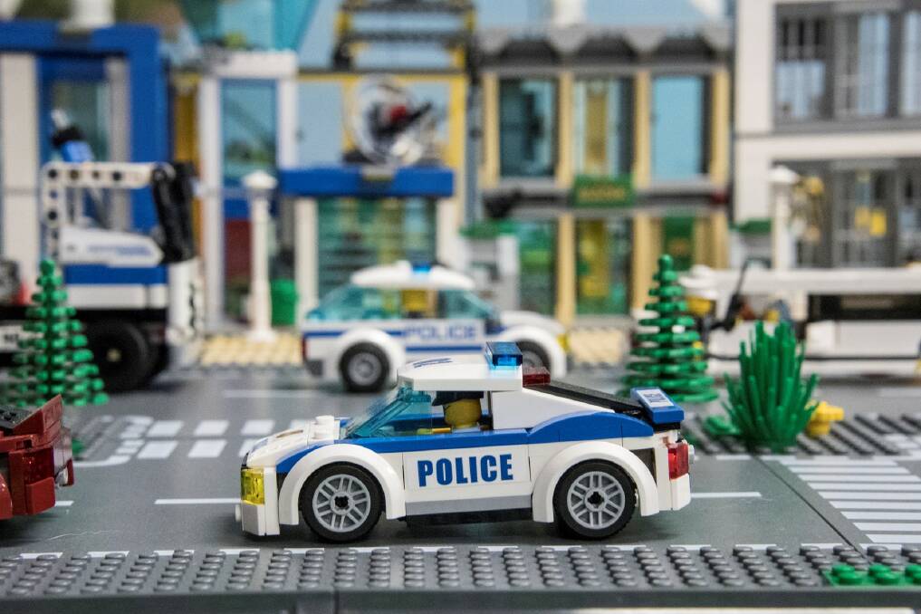 A lego city will show when the hackers are successful in disabling networks as part of the Department of Human Services' cyber war games. Photo: Supplied