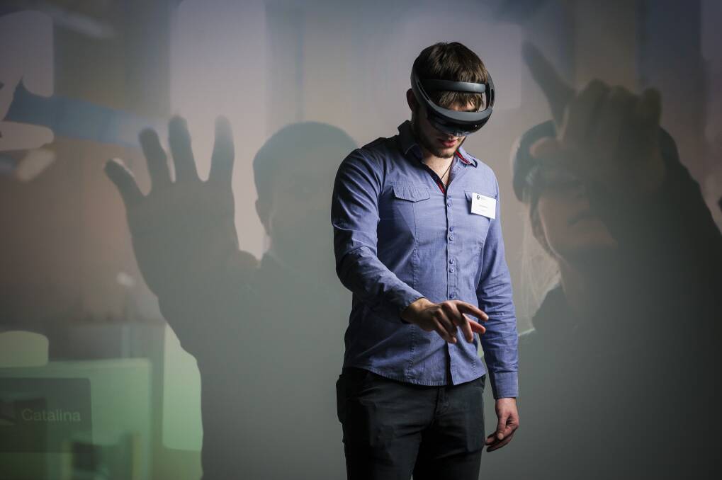 The new lab is home to wearable holographic devices, spatial cameras, 3D object scanners, visual touch displays, interactive projection mapping stages and motion capture rigs. Photo: Dion Georgopoulos