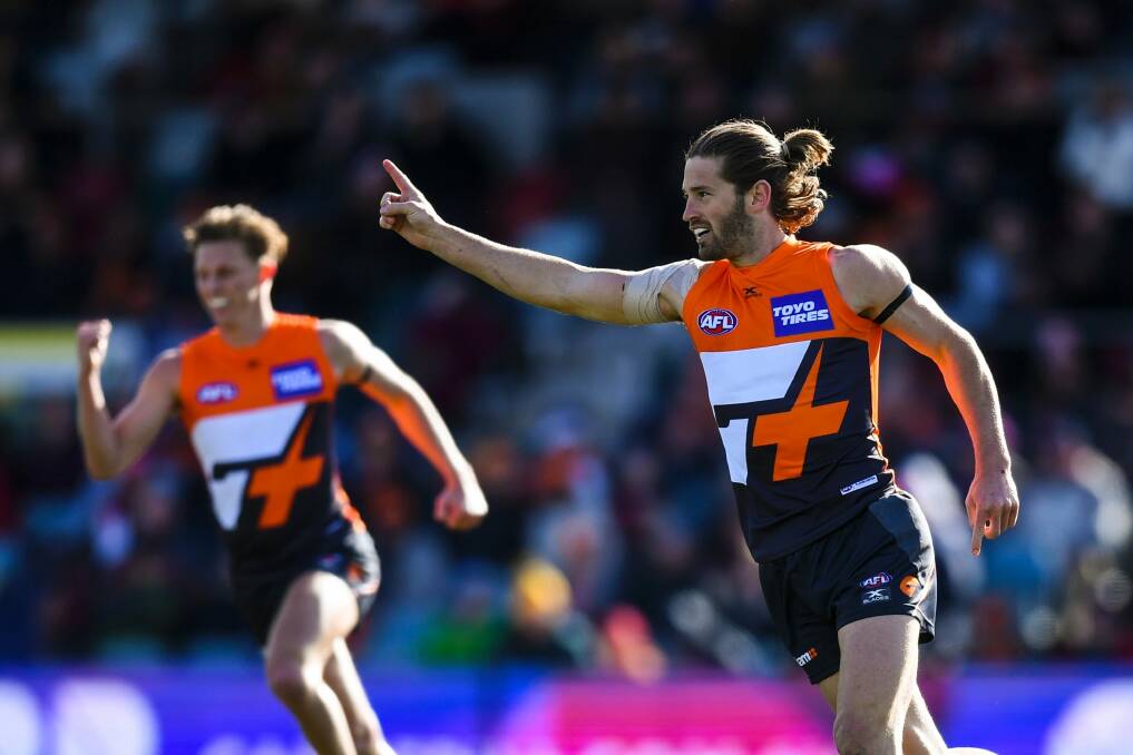 Callan Ward and the Giants have a remarkable record in Canberra. Photo: Lukas Coch