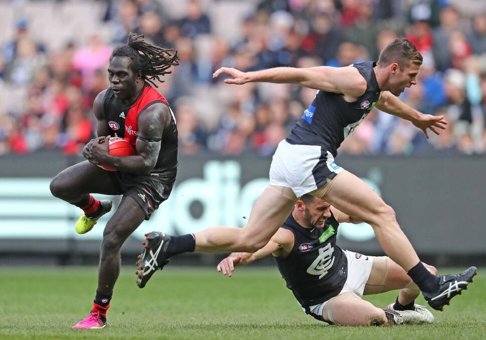The Bombers face traditional rivals Carlton. Photo: Getty Images
