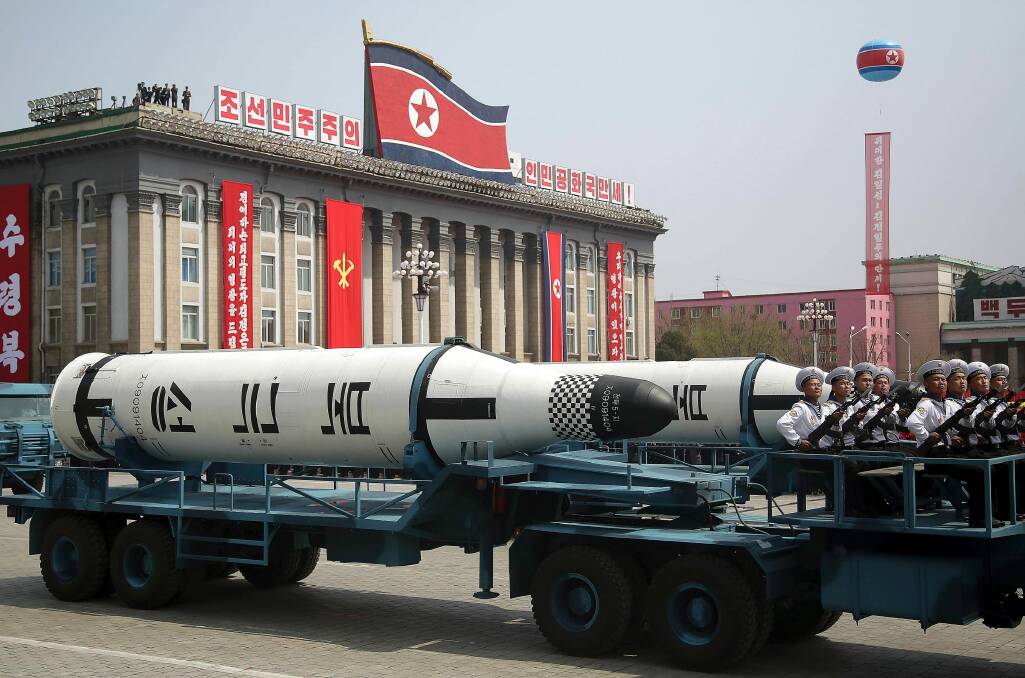 North Korean has threatened Australia with a nuclear strike but it can't actually reach the mainland. Photo: AP