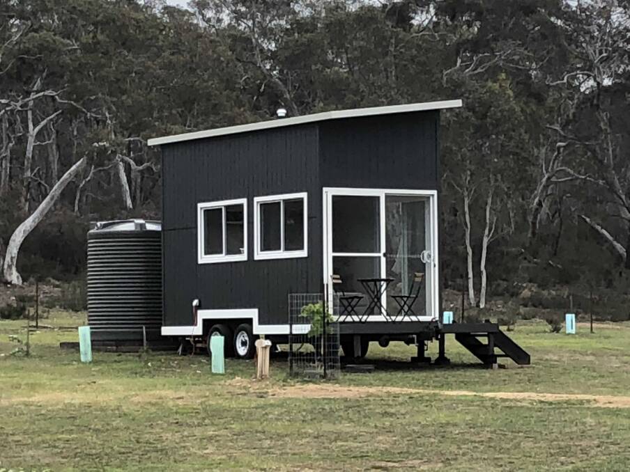 Tiny home accommodation has only recently been added to The Saddle Camp in Braidwood. Photo: Supplied