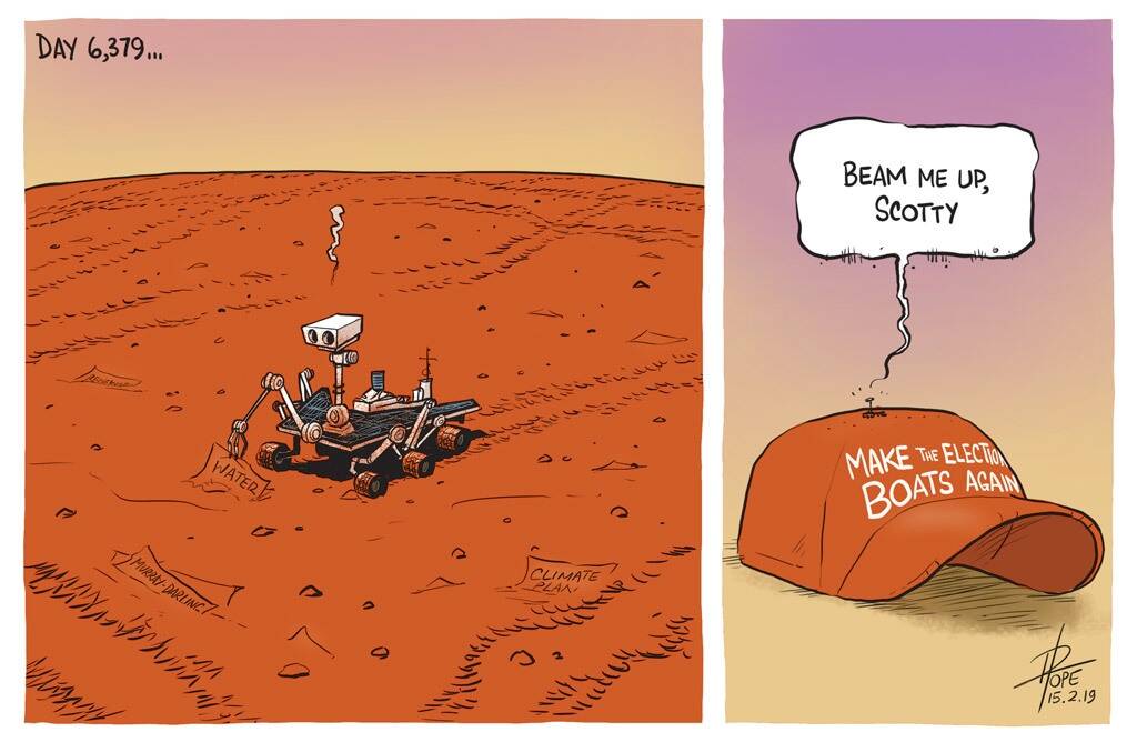 The Canberra Times editorial cartoon, February 15, 2019. Photo: David Pope