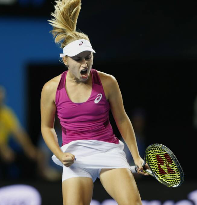 Welcome aboard: Daria Gavrilova shone at this year's Australian Open. Photo: Eddie Jim